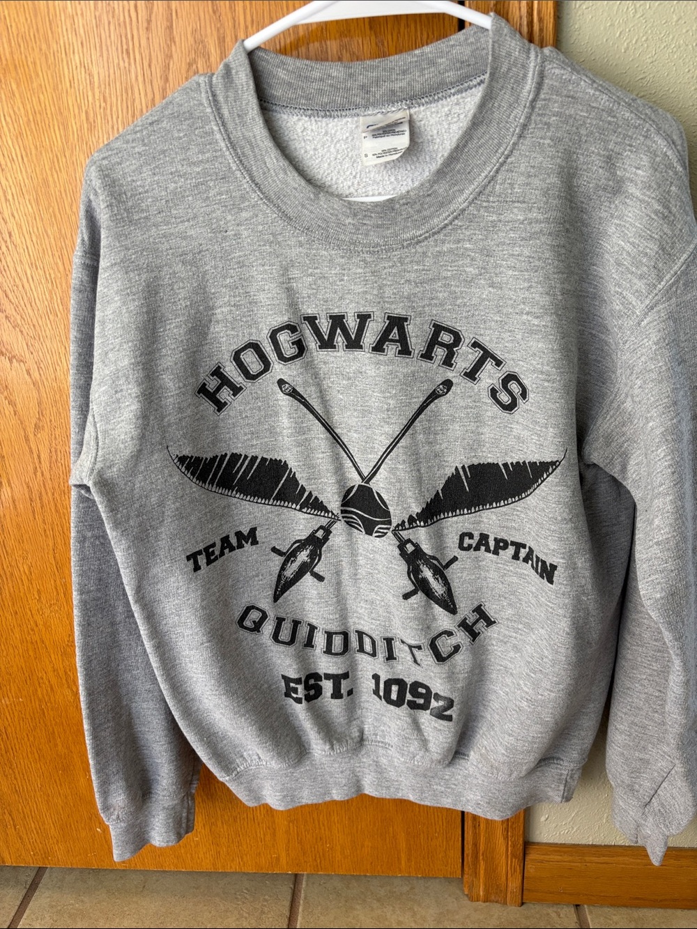 Hogwarts Quidditch Team Captain Gray Sweatshirt